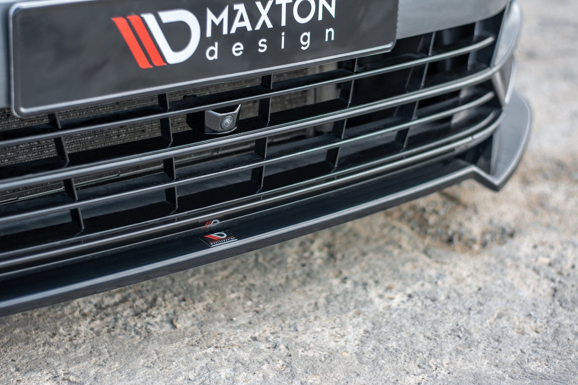Front Ansatz V.2 für VW Passat R-Line B8 schwarz Hochglanz