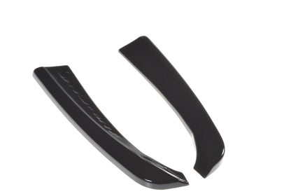 Heck Ansatz Flaps Diffusor für MERCEDES- BENZ C-KLASSE W205 COUPE AMG-LINE schwarz matt