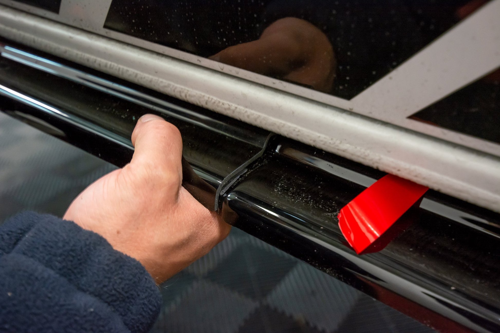 Seitenschweller Ansatz für VW T6 schwarz Hochglanz