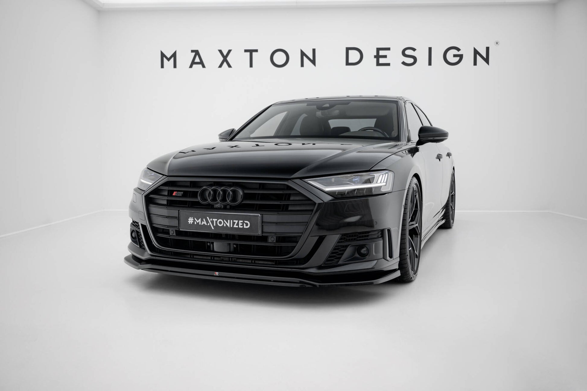 Front Ansatz V.1 für Audi S8 / A8 S-Line D5 schwarz Hochglanz