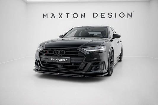 Front Ansatz V.1 für Audi S8 / A8 S-Line D5 schwarz Hochglanz