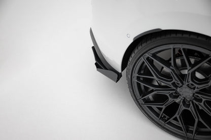 Street Pro Heck Ansatz Flaps Diffusor +Flaps für Volkswagen Golf GTI / GTE Mk8 schwarz Hochglanz