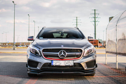 Front Ansatz für Mercedes-Benz GLA 45 AMG schwarz Hochglanz