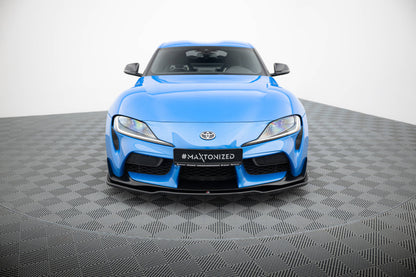 Front Ansatz V.2 für Toyota Supra Mk5 schwarz Hochglanz