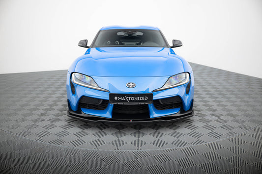 Front Ansatz V.2 für Toyota Supra Mk5 schwarz Hochglanz