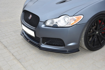 Front Ansatz V.1 für JAGUAR XF- R schwarz Hochglanz