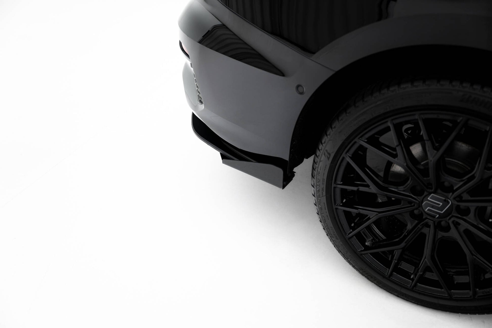 Street Pro Heckschürze + Flaps für Audi A3 Limousine 8Y schwarz Hochglanz