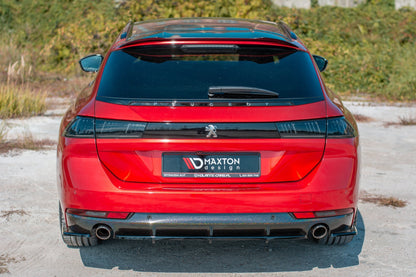 Heckansatz(mit einem vertikalem balken)  Peugeot 508 BenzinMk2 schwarz Hochglanz