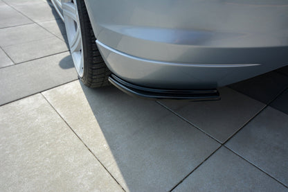Heck Ansatz Flaps Diffusor für CHRYSLER CROSSFIRE schwarz Hochglanz