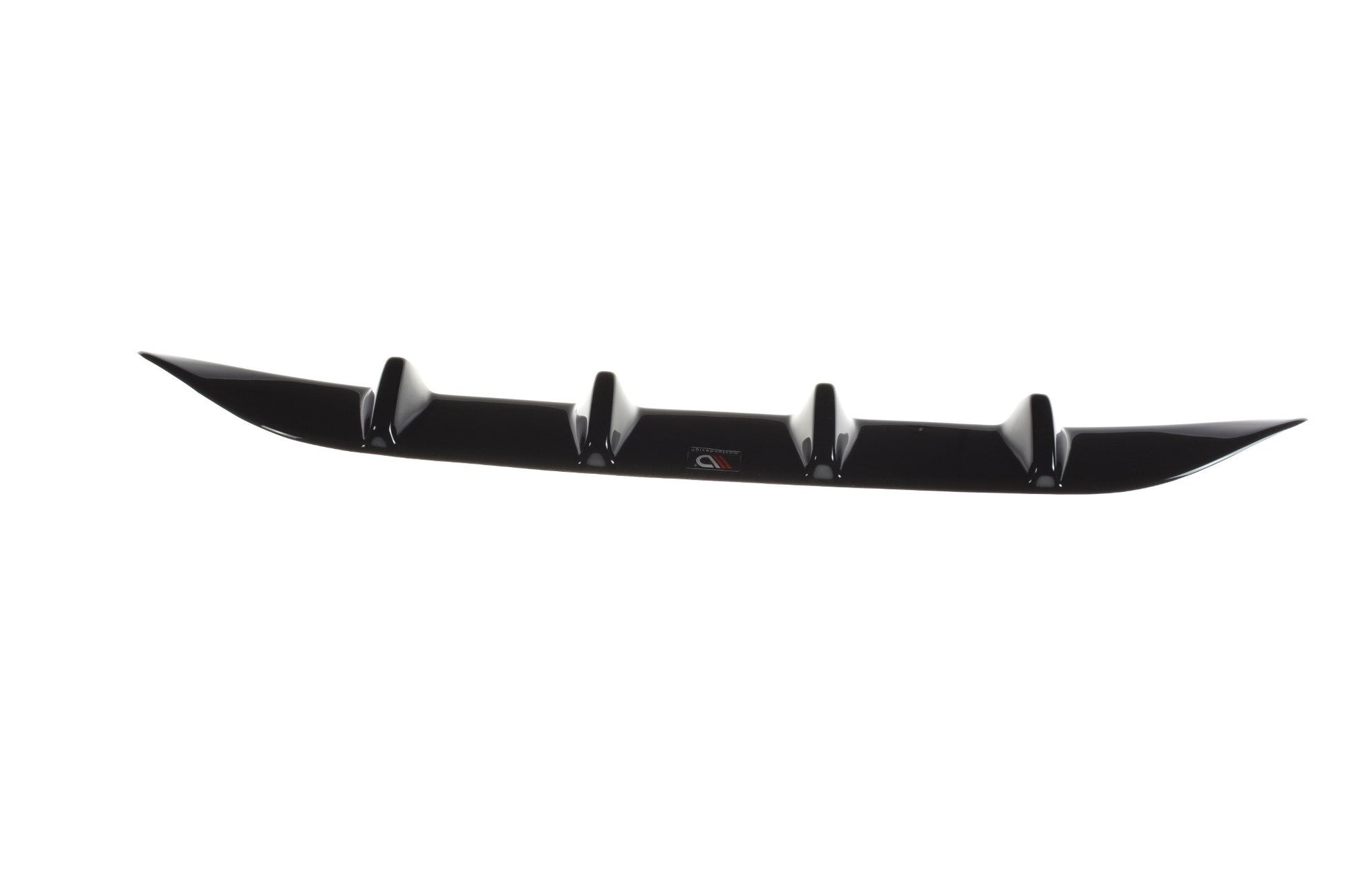 Diffusor Heck Ansatz für MERCEDES- BENZ C-KLASSE W205 COUPE AMG-LINE schwarz Hochglanz