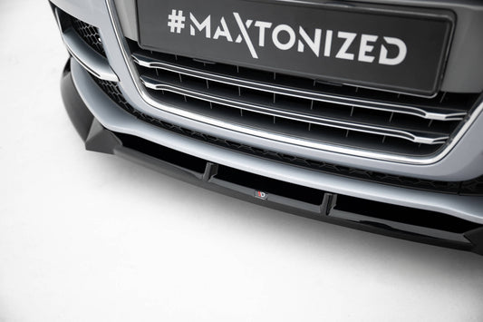 Front Ansatz V.3 für Audi TT S / TT S-Line 8J Facelift schwarz Hochglanz