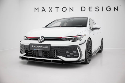 Verlängerung motorhaube VW Golf Mk8 schwarz Hochglanz