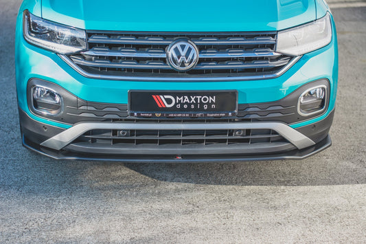 Front Ansatz für VW T-Cross schwarz Hochglanz
