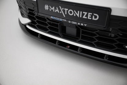 Front Ansatz V.5 für VW Golf GTI / GTE / R-Line Mk8 Facelift schwarz Hochglanz