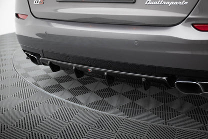 Diffusor Heck Ansatz für Maserati Quattroporte Mk6 schwarz Hochglanz