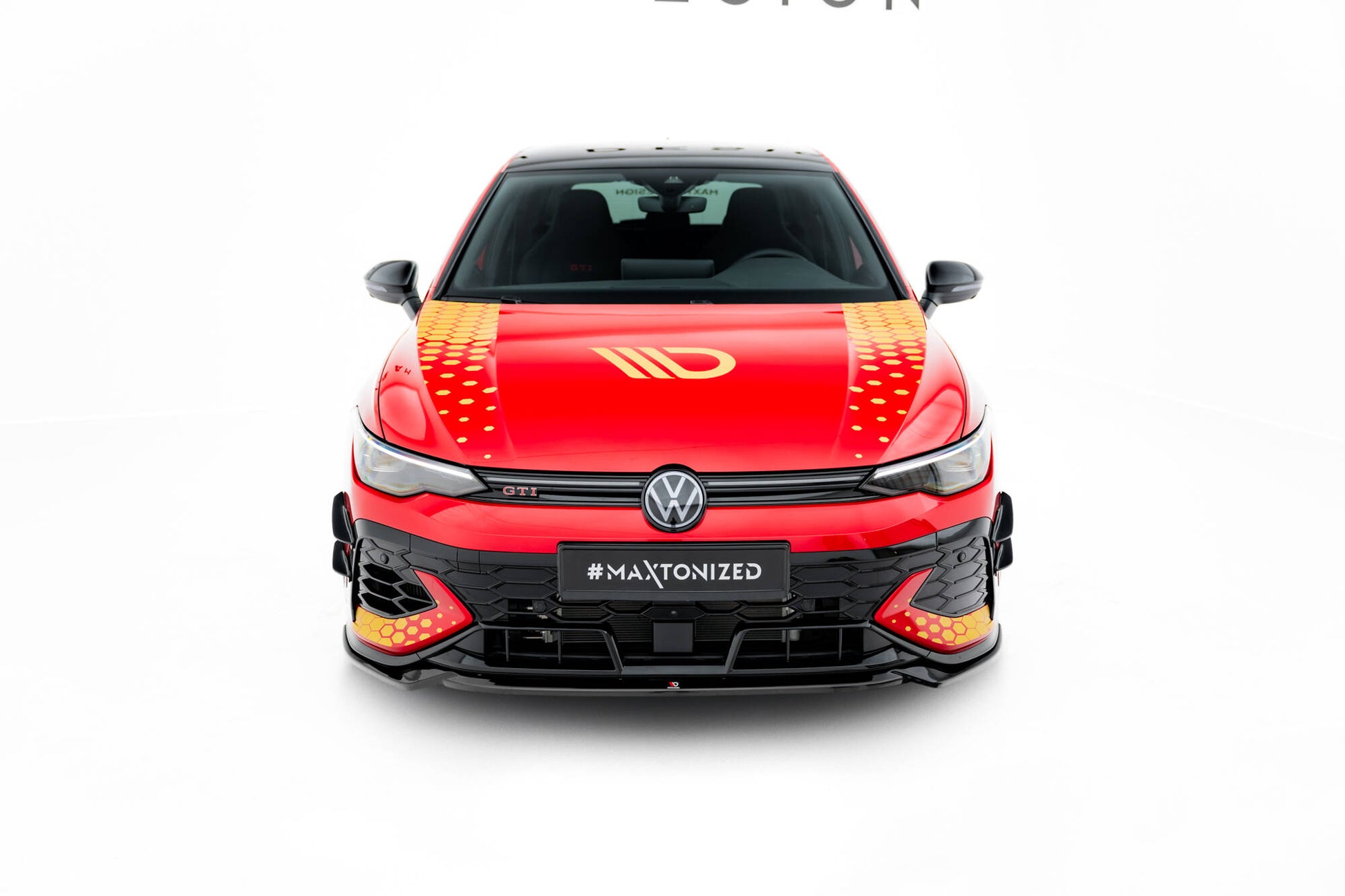 Front Ansatz V.4 für VW Golf GTI Clubsport Mk8 Facelift schwarz Hochglanz