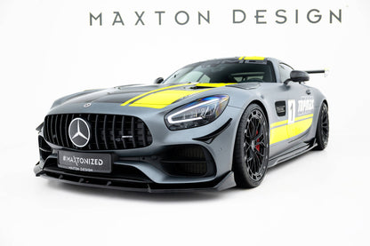 Front Ansatz für Mercedes-AMG GT C C190 Facelift schwarz Hochglanz