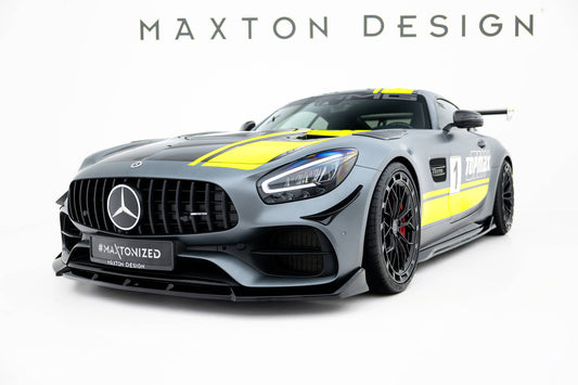 Front Ansatz für Mercedes-AMG GT C C190 Facelift schwarz Hochglanz
