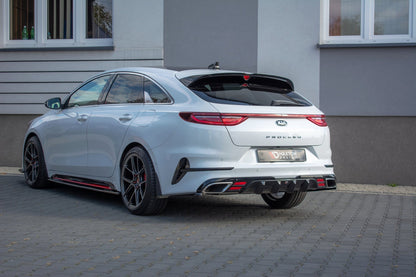 Diffusor Heck Ansatz für Kia ProCeed GT Mk1 schwarz Hochglanz