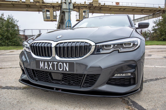 Front Ansatz V.3 für BMW 3er M-Paket G20  schwarz Hochglanz