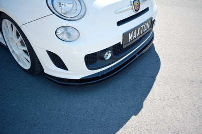 Front Ansatz V.2 für Abarth  500 Mk1 schwarz Hochglanz