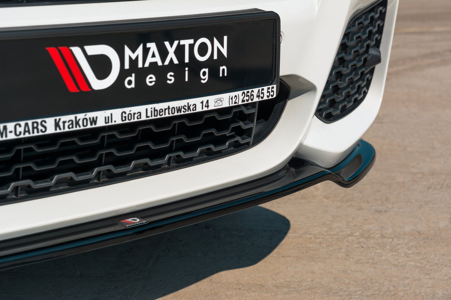 Front Ansatz für BMW X3 M-Paket F25 Facelift schwarz Hochglanz