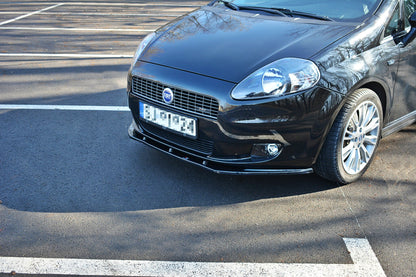 Front Ansatz für FIAT GRANDE PUNTO STANDARD schwarz Hochglanz