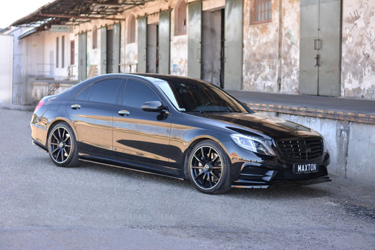 Seitenschweller Ansatz für Mercedes S-KLASSE AMG-LINE W222 schwarz Hochglanz