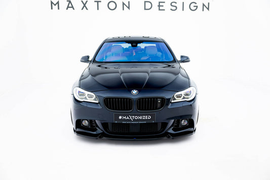 Front Ansatz V.3 für BMW 5er F10/F11 M-Paket schwarz Hochglanz