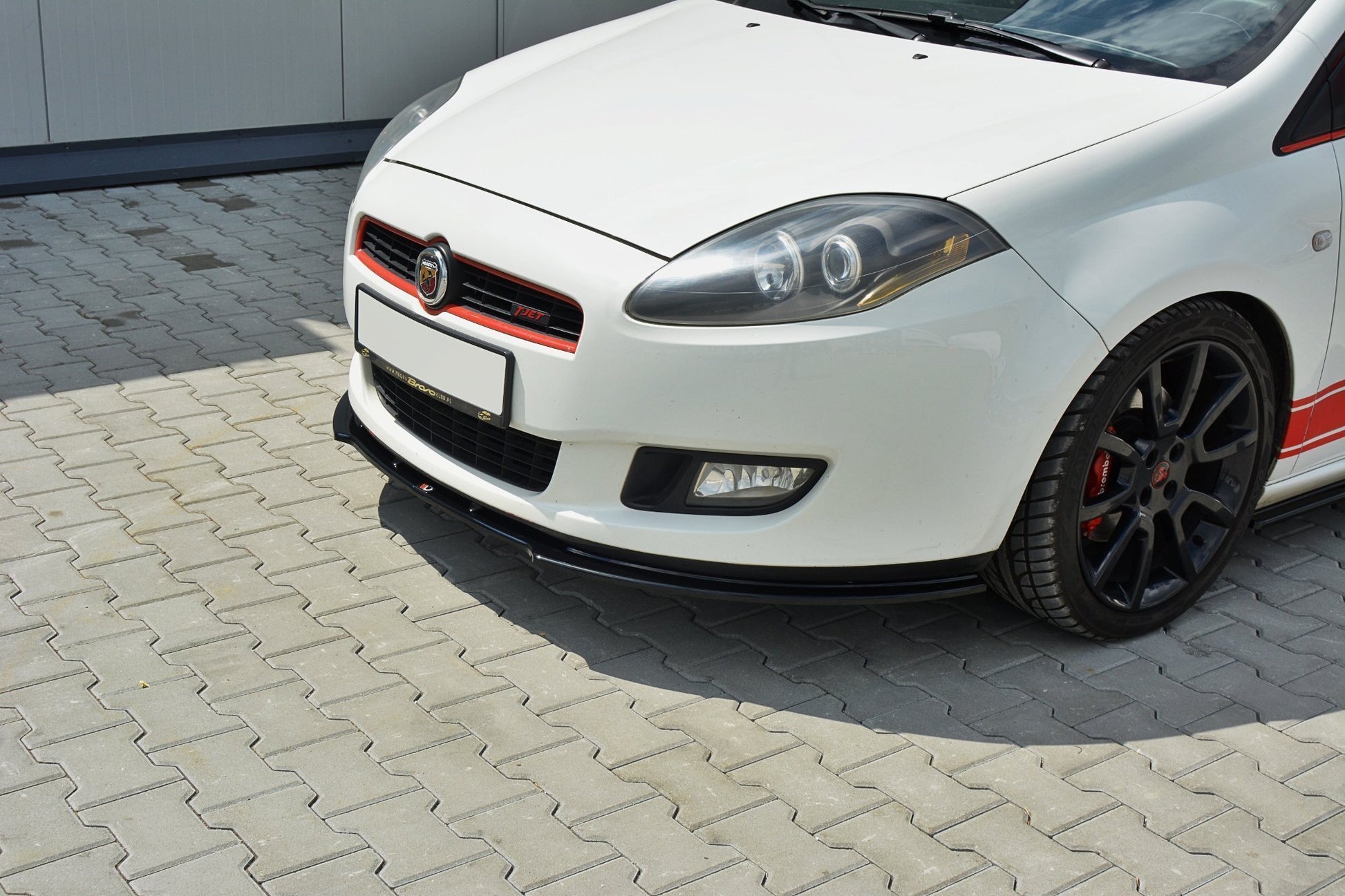 Front Ansatz für Fiat Bravo MK 2 SPORT schwarz Hochglanz