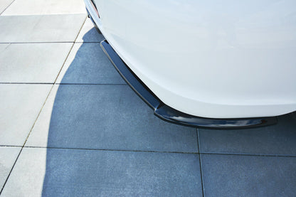 Heck Ansatz Flaps Diffusor für PORSCHE CAYMAN S 987C  schwarz Hochglanz