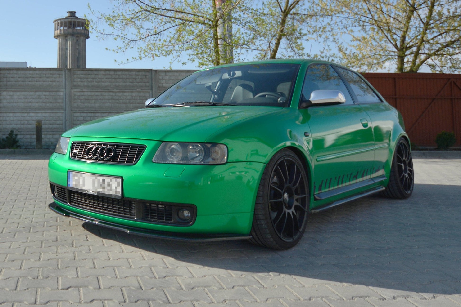 Seitenschweller Ansatz für AUDI S3 8L Carbon Look