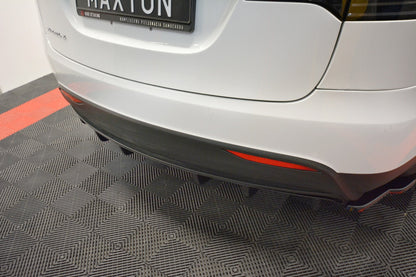 Diffusor Heck Ansatz für TESLA MODEL X schwarz Hochglanz