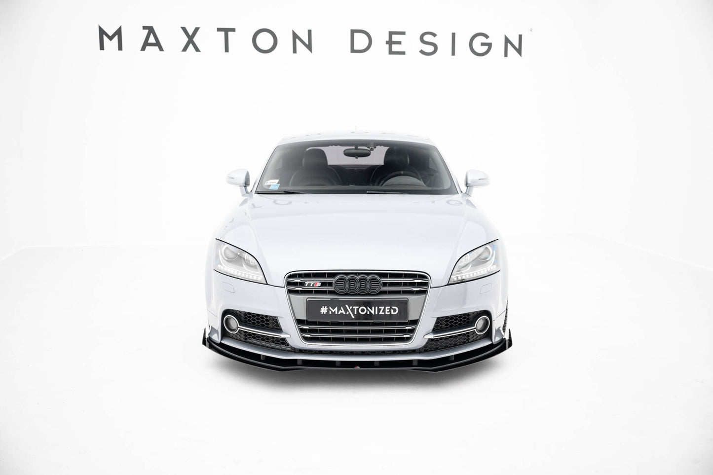 Street Pro Front Ansatz + Flaps für Audi TT S / TT S-Line 8J Facelift schwarz Hochglanz