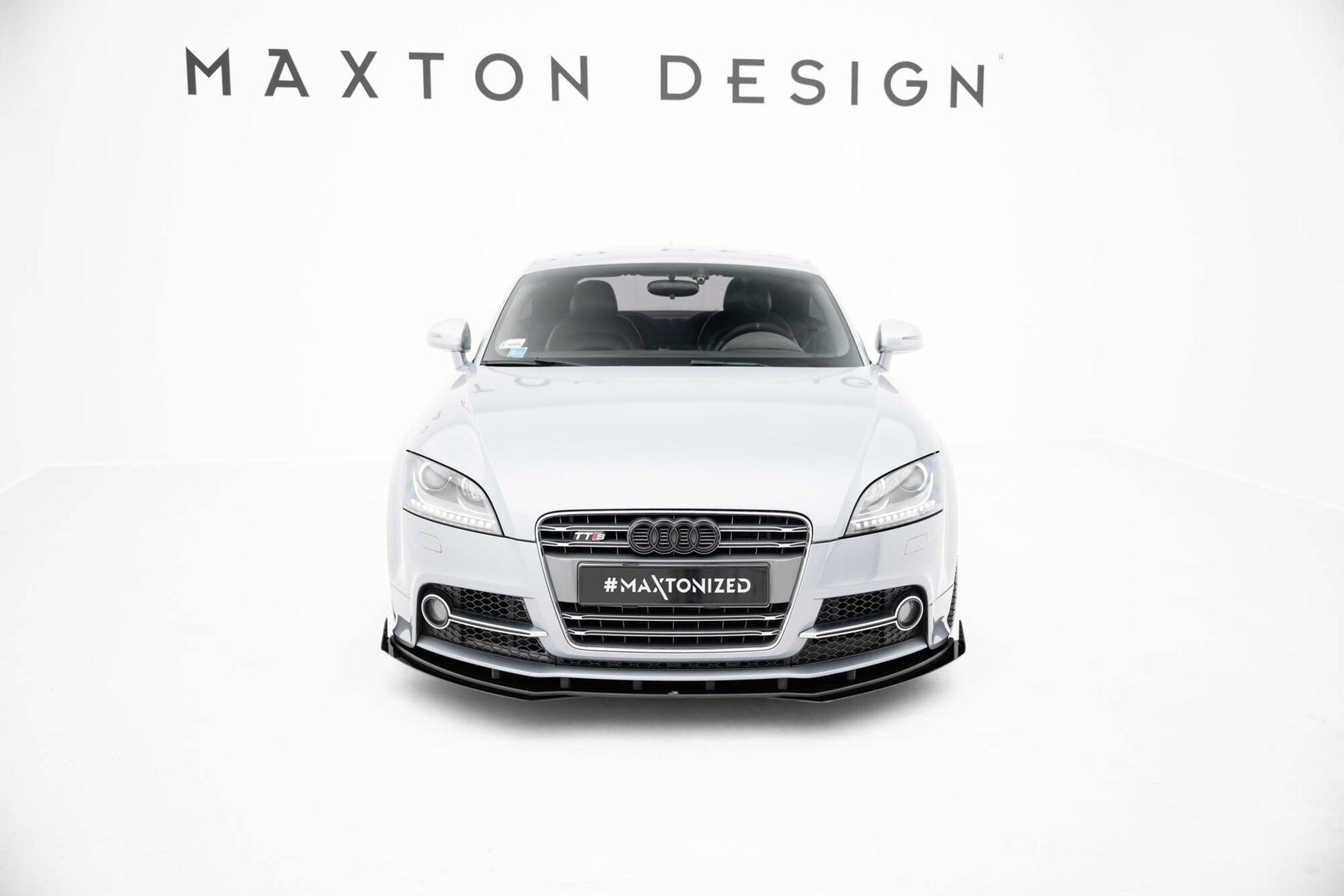 Street Pro Front Ansatz + Flaps für Audi TT S / TT S-Line 8J Facelift schwarz Hochglanz