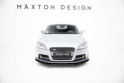 Street Pro Front Ansatz + Flaps für Audi TT S / TT S-Line 8J Facelift schwarz Hochglanz