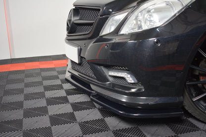 Front Ansatz für Mercedes-Benz E-Klasse W207 Coupe AMG-Line schwarz Hochglanz