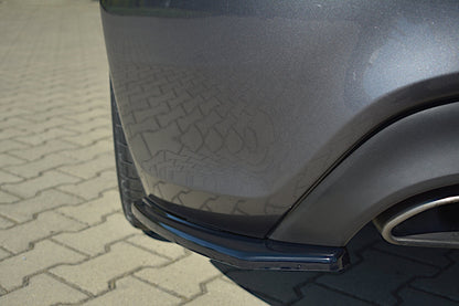 Heck Ansatz Flaps Diffusor für HYUNDAI GENESIS COUPÉ MK.1 schwarz Hochglanz