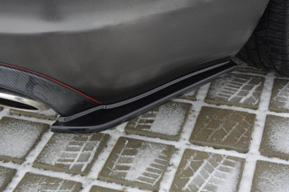 Heck Ansatz Flaps Diffusor für JAGUAR XF (X250) MK1 SPORTBRAKE S-PACK schwarz Hochglanz