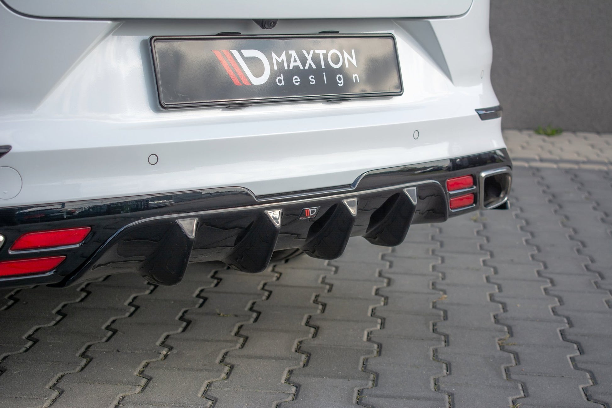 Diffusor Heck Ansatz für Kia ProCeed GT Mk1 schwarz Hochglanz