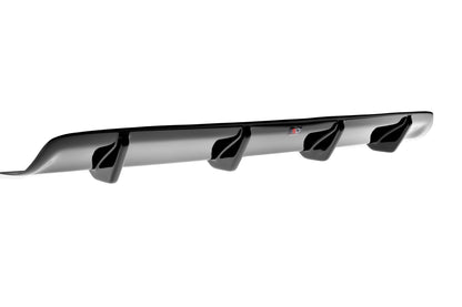 Diffusor Heck Ansatz für MASERATI QUATTROPORTE MK.6 vor Facelift schwarz matt