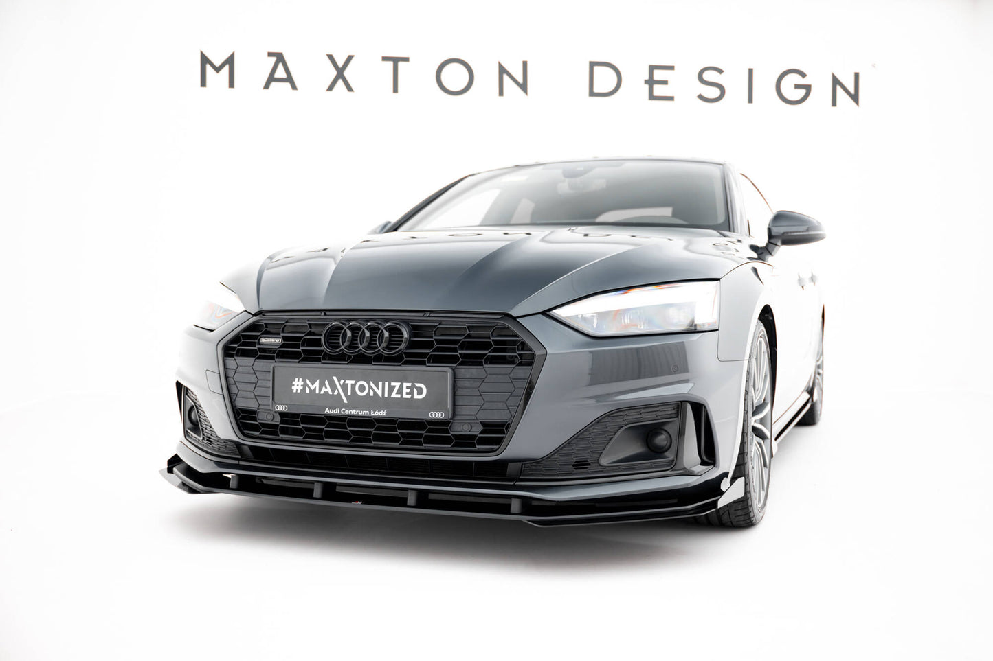 Street Pro Front Ansatz für +Flaps für + Flaps Audi A5 F5 Facelift schwarz Hochglanz