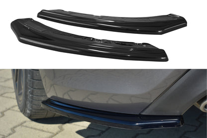 Heck Ansatz Flaps Diffusor für HYUNDAI GENESIS COUPÉ MK.1 schwarz Hochglanz