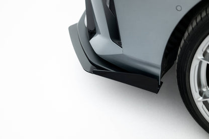 Street Pro Front Ansatz + Flaps für BMW M135i F70 schwarz Hochglanz