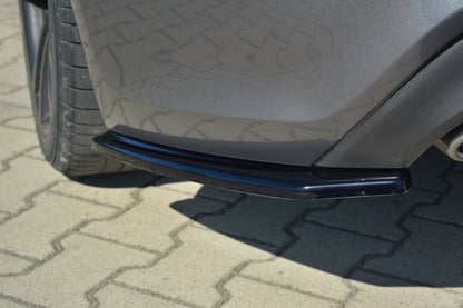 Heck Ansatz Flaps Diffusor für HYUNDAI GENESIS COUPÉ MK.1 schwarz Hochglanz