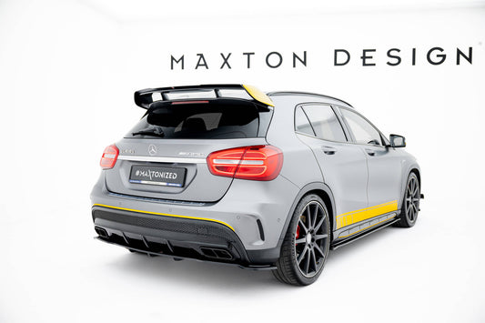 Mittlerer Cup Diffusor DTM Look Heck Ansatz für V.1 Mercedes-Benz GLA 45 AMG schwarz Hochglanz