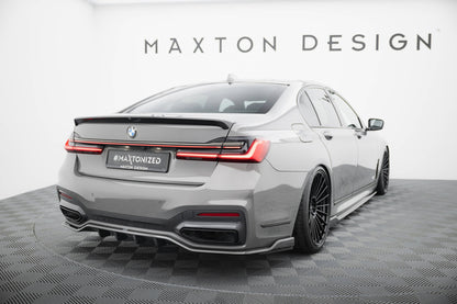 Set of Carbon Fiber Splitters BMW 7 M-Paket G11 Facelift schwarz matt