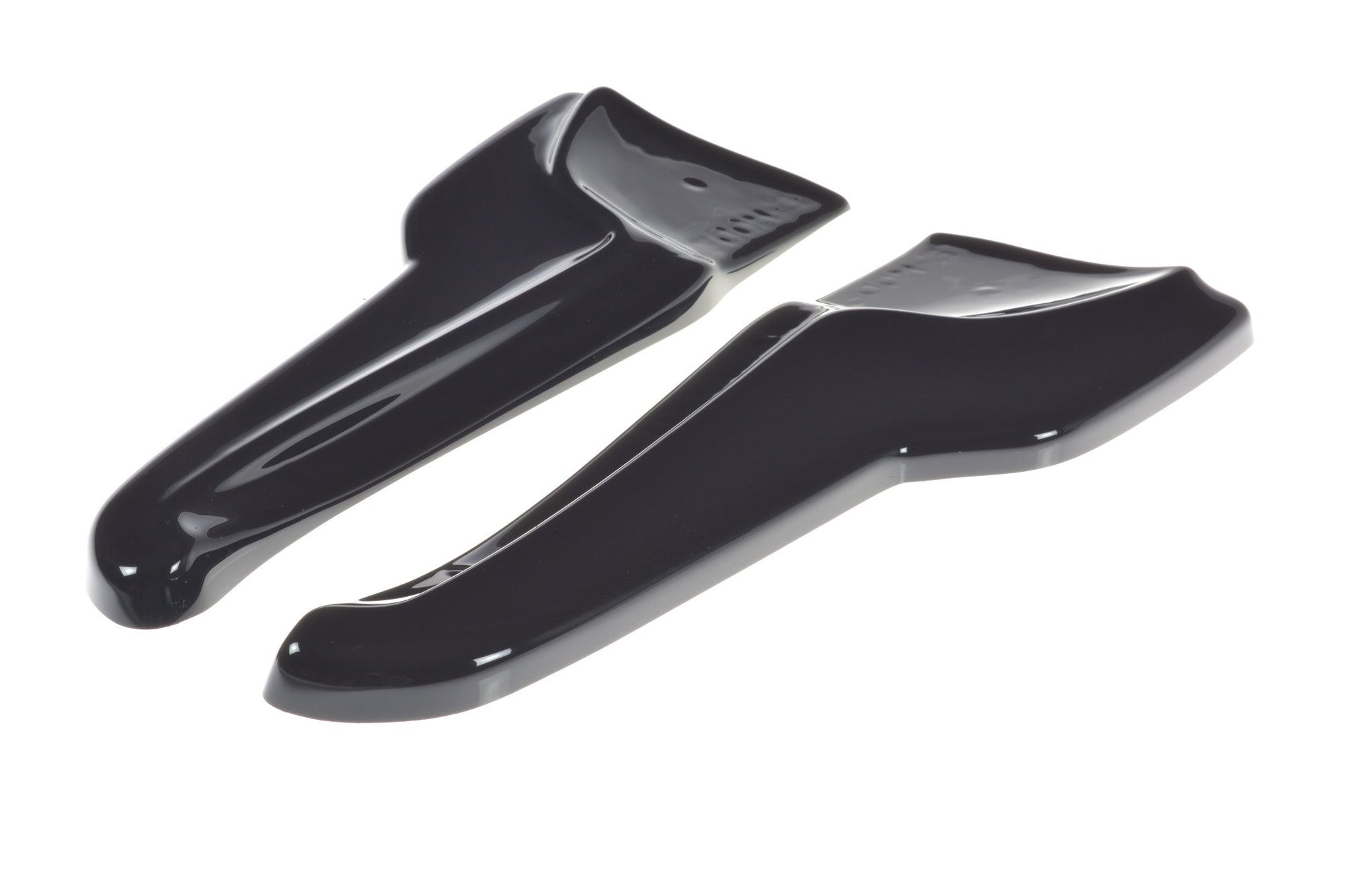 Heck Ansatz Flaps Diffusor V.2 für TESLA MODEL X  schwarz Hochglanz