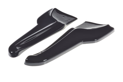 Heck Ansatz Flaps Diffusor V.2 für TESLA MODEL X  schwarz Hochglanz