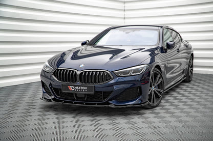 Front Ansatz V.4 für BMW 8 Coupe M-Paket G15 / 8 Gran Coupe M-Paket G16 schwarz Hochglanz